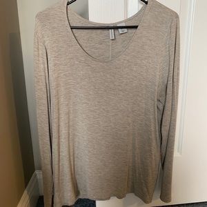 Swoop neck long sleeve